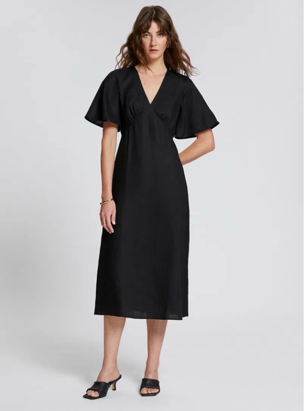 & Other Stories Butterfly Sleeve Dress